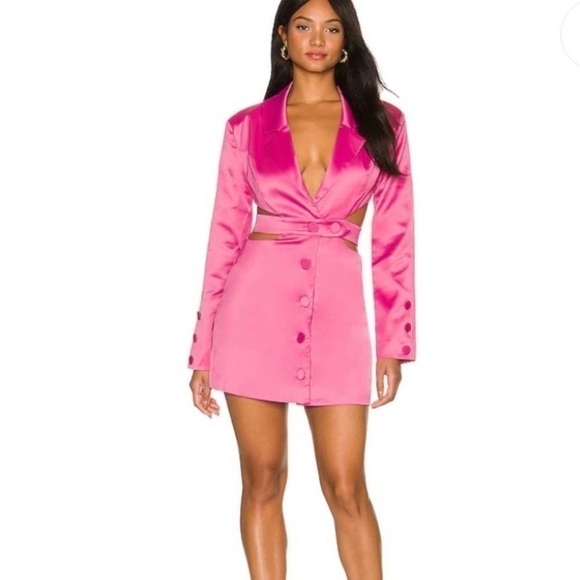 For Love & Lemons Marie Blazer Mini Dress